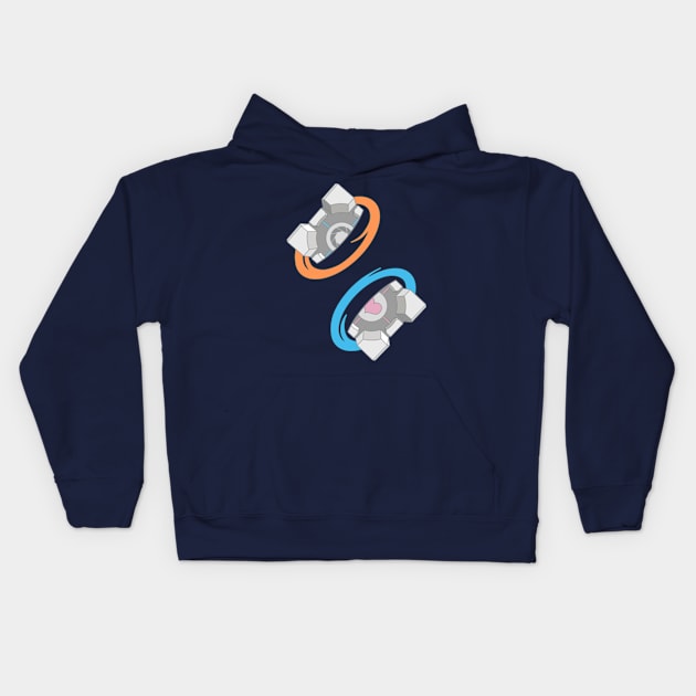 Portal Cubes Kids Hoodie by TASCHE